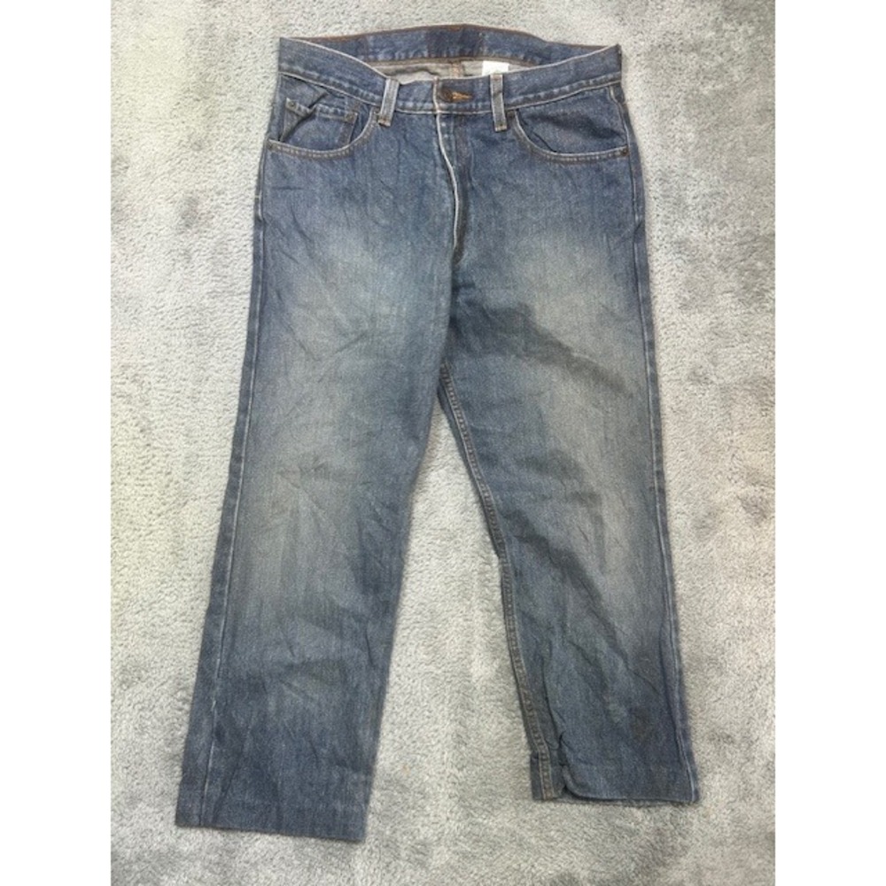 Levi Strauss Signature Jeans‎ Mens 34x25 Blue Denim Regular Fit Hemmed Short